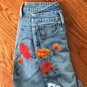 COPY - Levi’s 721 Poppy Embroidered Jeans-Limited…